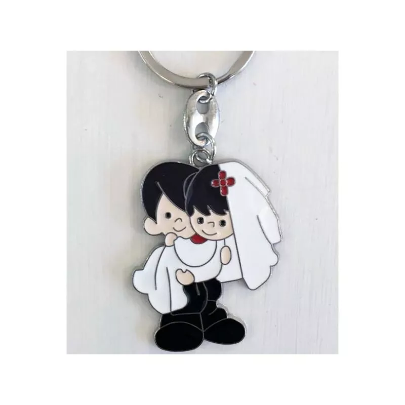 12 Keychain Padre Padre Sugared Almonds Boda Boda Promisados cónyuges barato