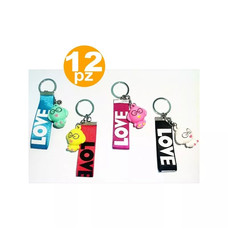 12 favores Keychain Dog Cagnolino Love 18 años Primer cumpleaños Comunión barato