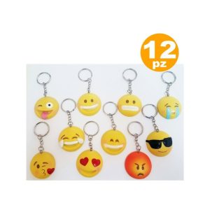 12 pcs favorita el llavero de cumpleaños de la cerámica de emoticon de emoticón de 12 años 18 años barato