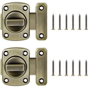 2 Piezas Cerradura de Puerta Giratoria de Aleación de Zinc Cerradura de Puerta Activa Antirrobo de Bronce barato