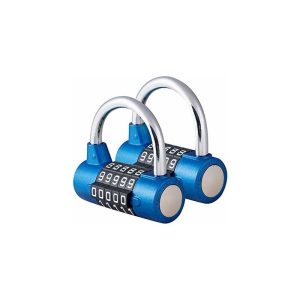 2 candados de combinación de 5 dígitos