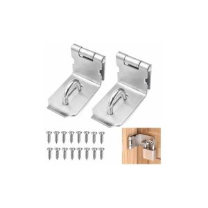 2 candados de puerta de acero inoxidable