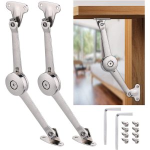 2 pcs Bisagra Plegable de Soporte para Muebles Bisagra de Aleación de Zinc con Tornillos y Llaves Carga 10kg barato