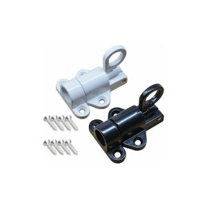 2 uds. Pestillos de resorte de seguridad Cerradura de puerta de aluminio Cerradura de ventana Cerradura de perno automático con tornillos para barato