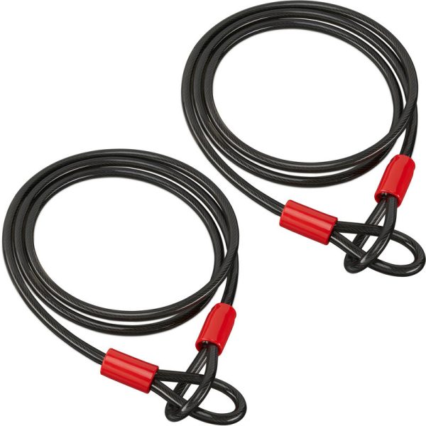 2 x Candado de cable para bicicletas y maletas