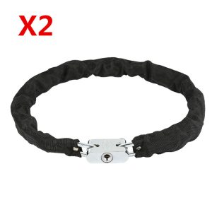 2x Candado de cadena Antirrobo para bicicletas y motos