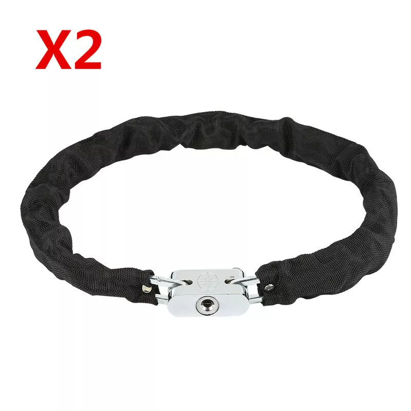 2x Candado de cadena Antirrobo para bicicletas y motos