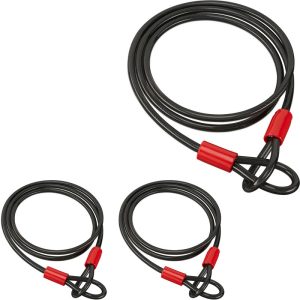 3 x Candado de cable para bicicletas y maletas