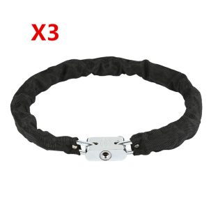 3x Candado de cadena Antirrobo para bicicletas y motos