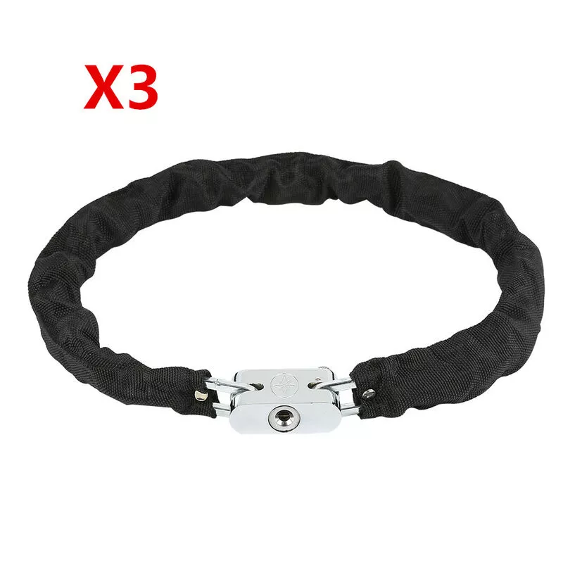 3x Candado de cadena Antirrobo para bicicletas y motos