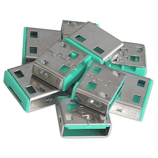 40461 - bloqueador de puertos usb (sin llave) - pack de 10 bloqueadores - color verde - Lindy barato