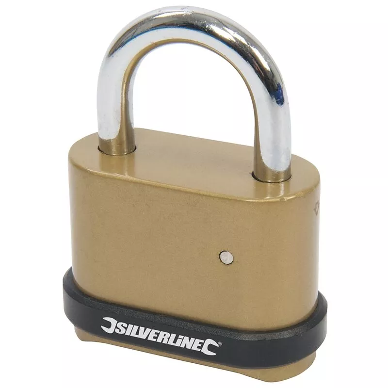 472645 - candado de acero galvanizado con combinación de 4 dígitos (50 mm) - Silverline barato