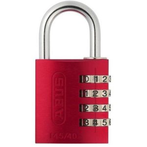 488290 - Candado aluminio combinacion 40mm 4 dígitos rojo blister - Abus barato