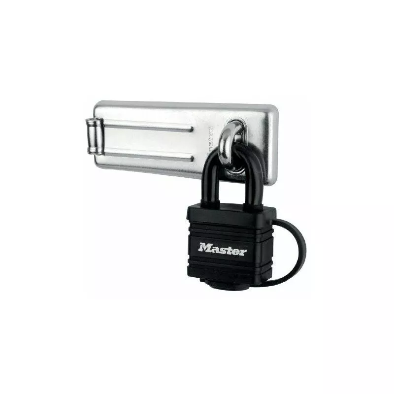 7804704EURD - Juego de aldaba con candado con revestimiento de vinilo - Master Lock barato