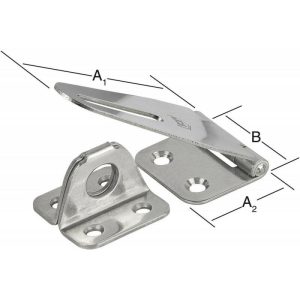 80x37 mm de seguridad Moraillon acero inoxidable. acero inoxidable barato