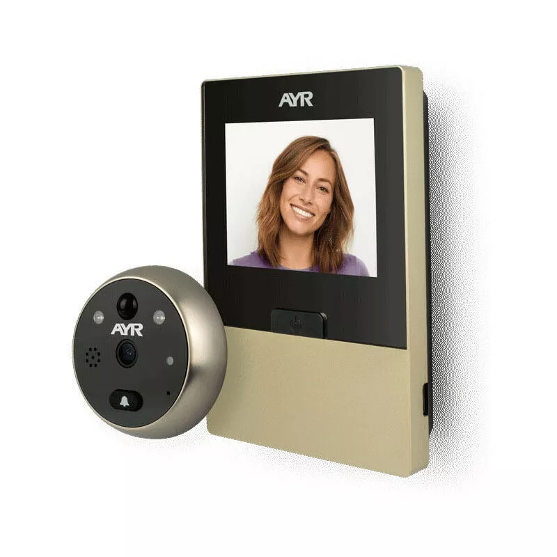 AYR - Mirilla Digital WiFi 760 Niquel Satinado barato