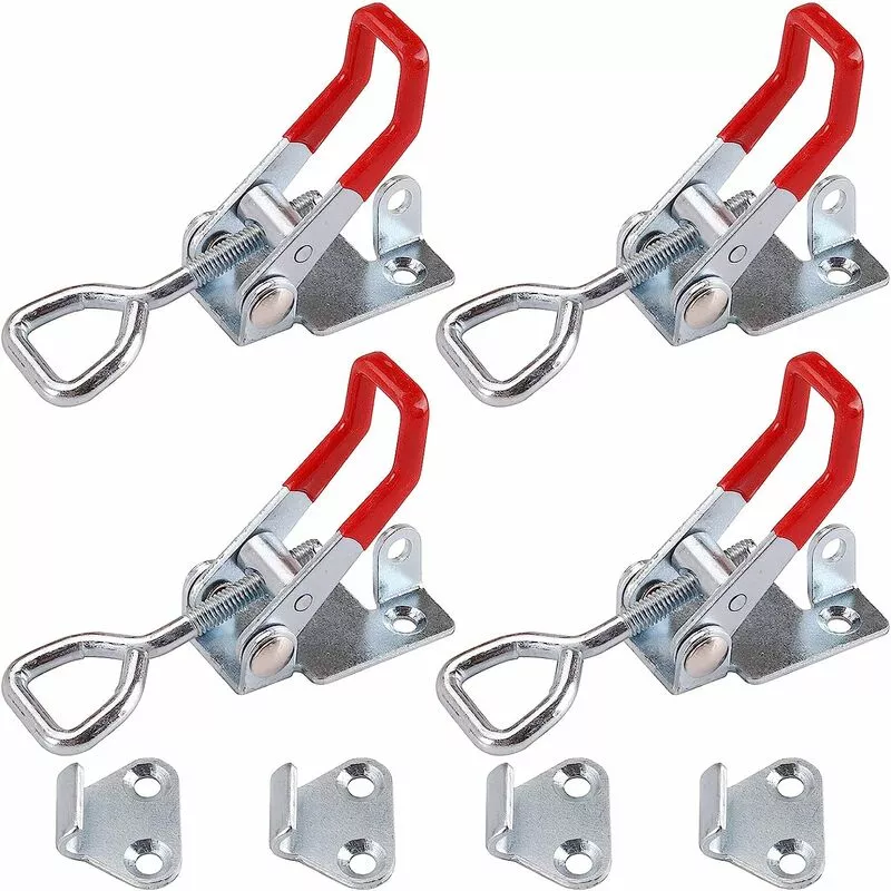 Abrazadera de palanca ajustable de 4 piezas Abrazadera de palanca ajustable con ojo de cerradura Capacidad de sujeción de 180 kg / 396 lb para cajas barato