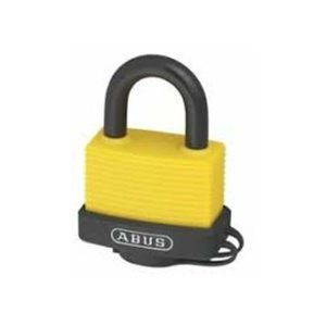 Abus - Candado aluminio y vinilo 45 mm amarillo barato