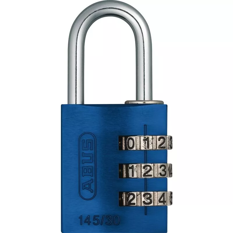 Abus - candado combinado 145 145/30 azul barato