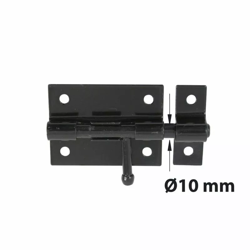 Afbat - Cerradura de palanca caja cerradura + cerradero diámetro 10 mm acero negro barato