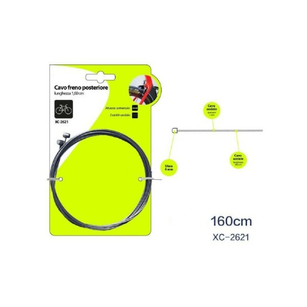 Ajuste el cable del cable de 2pz cable del freno trasero 160 cm Ataque de bicicleta universal XC-2621 barato