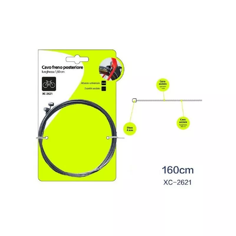 Ajuste el cable del cable de 2pz cable del freno trasero 160 cm Ataque de bicicleta universal XC-2621 barato