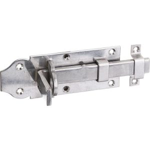 Alberts - Cerrojo para puerta. gache 100mm Galvanizado barato