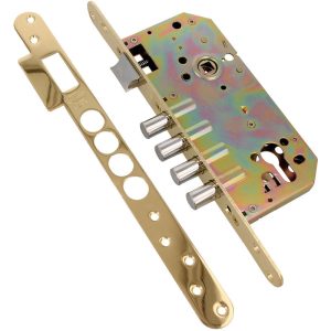 Amig - Cerradura Acero Latonado barnizado modelo 101 base barato