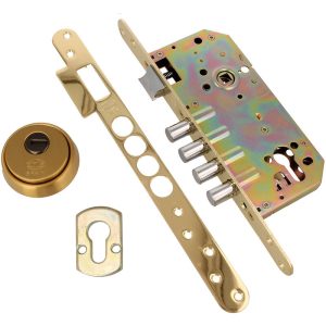 Amig - Cerradura Acero Latonado barnizado modelo 111 barato