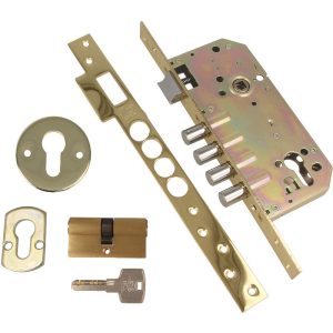 Amig - Cerradura Acero Latonado barnizado modelo 120 barato