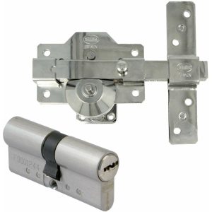 Amig Juego Cerrojo Llave/boton+bombillo .30+30 Antibumping Plata barato