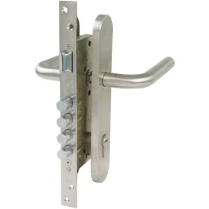 Amig - Kit cerradura madera + manilla Mate modelo 1 4 barato