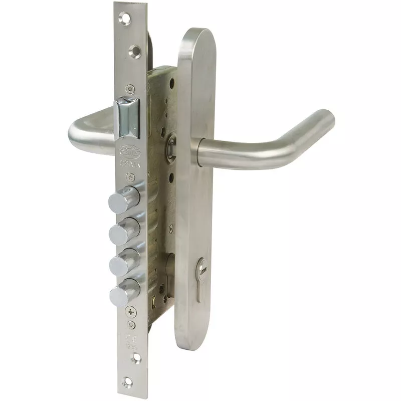 Amig - Kit cerradura madera + manilla Mate modelo 1 4 barato