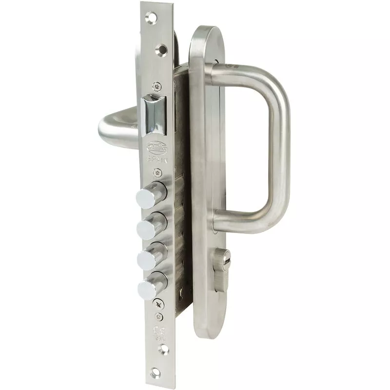 Amig - Kit cerradura madera + manilla Mate modelo bilbao 1 barato