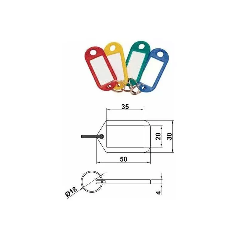 Amig - portaetiqueta plastico 5030 90 surtido (1 u. barato