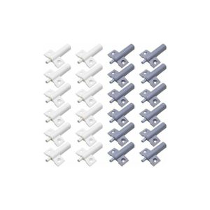 Amortiguadores de puerta de cocina 24 piezas Amortiguadores de puerta de muebles Amortiguador de puerta Amortiguadores de cocina Puerta de plástico barato