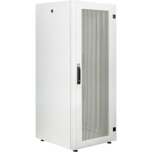 Armario EcoRack 32U 19" blanco de pie con puerta perforada 600 x 600 x 1536 mm - Cablemarkt barato