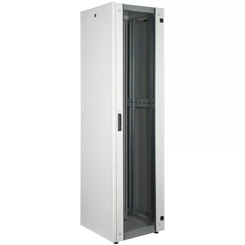 Armario EcoRack 47U 19" blanco de pie con puerta de cristal 600 x 600 x 2202 mm - Cablemarkt barato