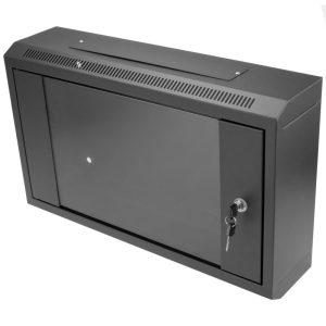 Armario Rack 19" 6U negro para pared con puerta transparente 600 x 150 x 370 mm - Cablemarkt barato