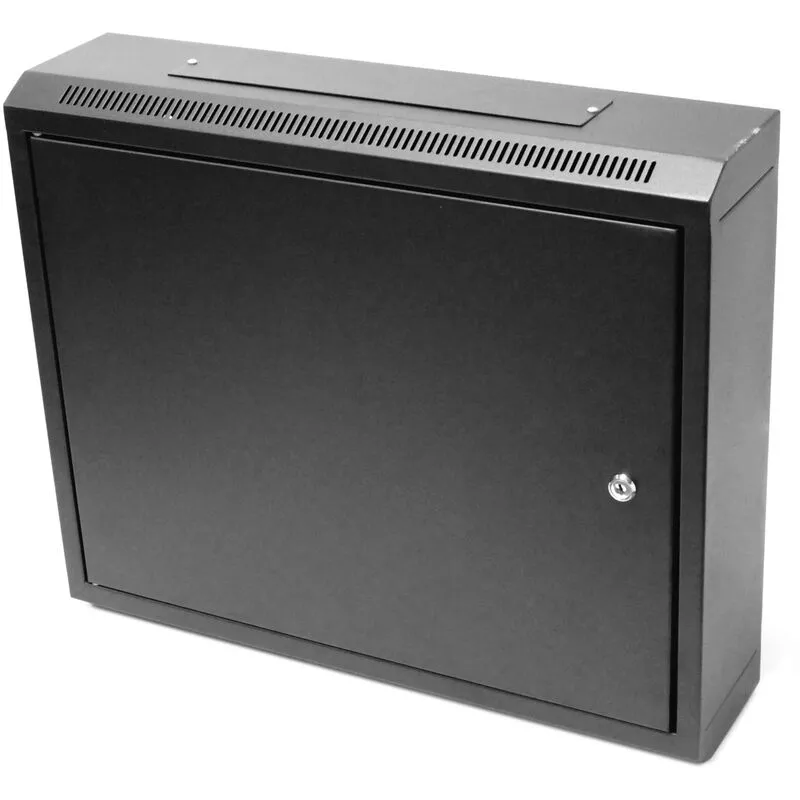 Armario Rack 19" 9U negro para pared con puerta metálica 600 x 150 x 505 mm - Cablemarkt barato