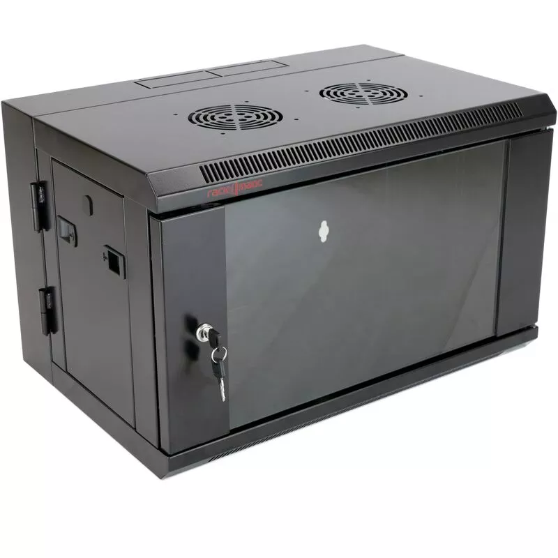 Armario rack mural 19 pivotante 6U 600x400x390mm pared SOHORack de - Rackmatic barato