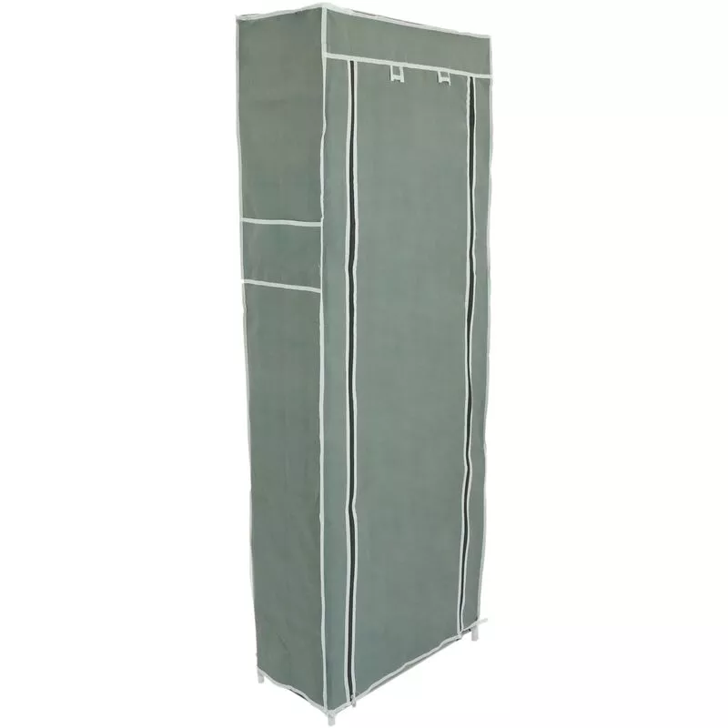 Armario ropero portátil multiusos de tela 9 baldas gris - Prixprime barato