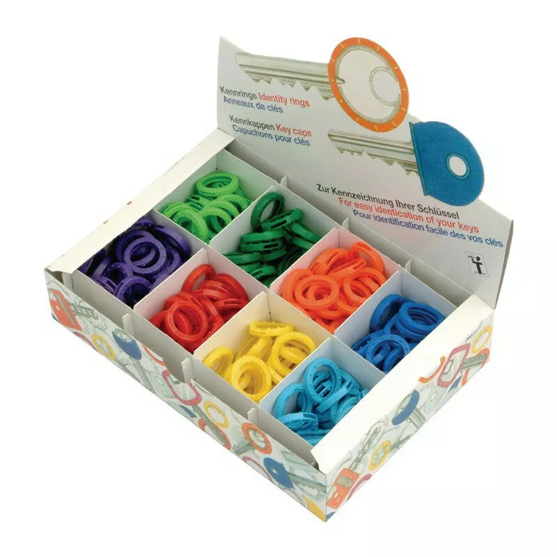 Aro de identificación clave 25mm redondo neón colores surtidos en la vitrina barato