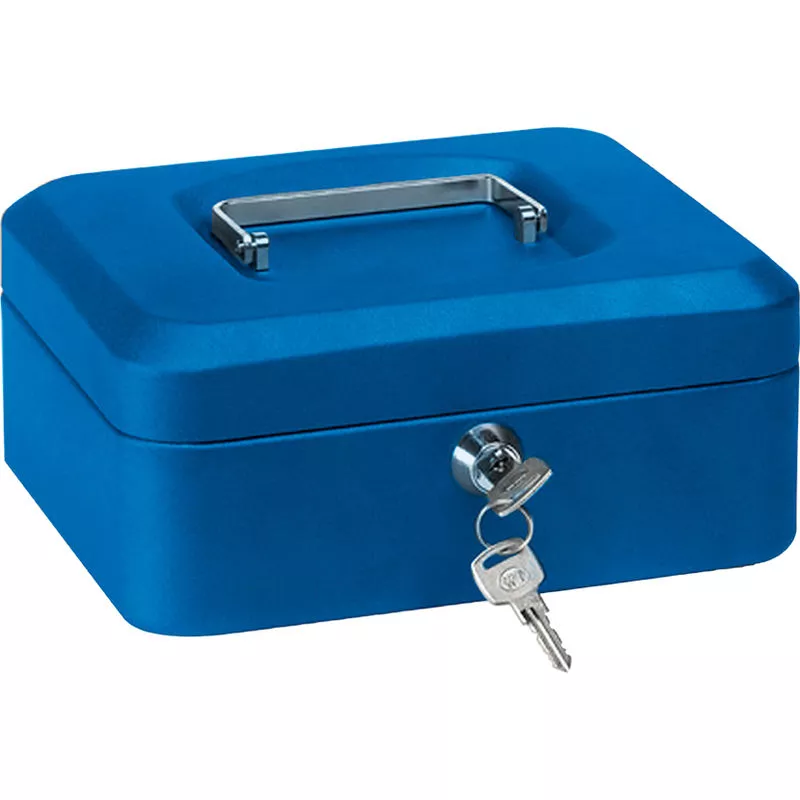 Arregui - caja caudal LLAVE+BAND.152X115X80 azul - 603062 barato