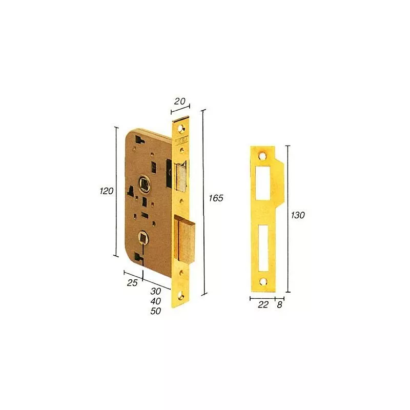 Azbe - cerradura embutir 2004 50 hl tesa barato