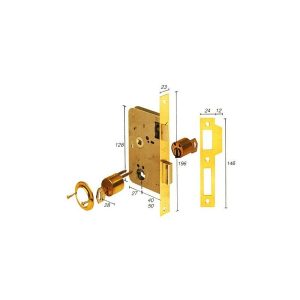 Azbe - cerradura embutir 2010 40 hl tesa barato