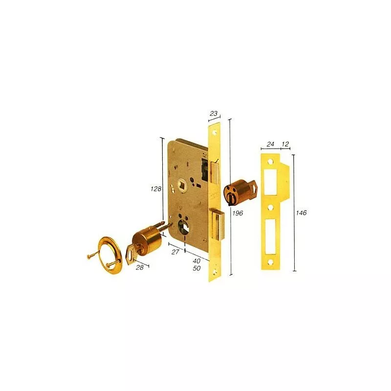 Azbe - cerradura embutir 2010 40 hl tesa barato