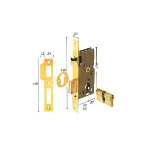 Azbe - cerradura embutir 2010 4P hn tesa barato