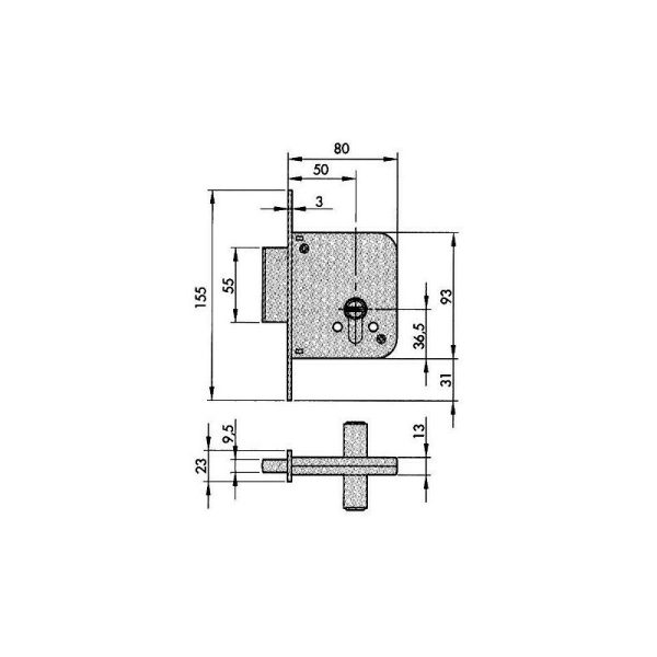 Azbe - Cerradura Seguridad 8801 Hs-6 5Ll. M3 Barato