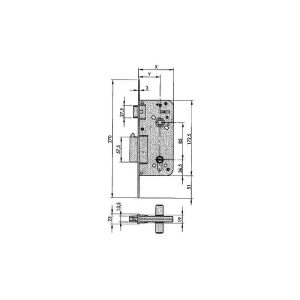 Azbe - cerradura seguridad 8910 80 HS-6 (5) M-3 barato